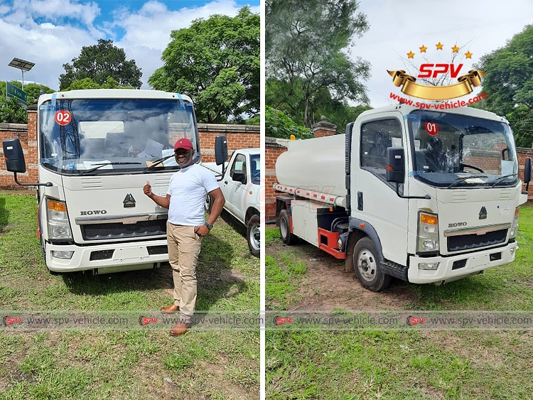 5,000 Litres Fuel Tank Truck Sinotruk - With Client